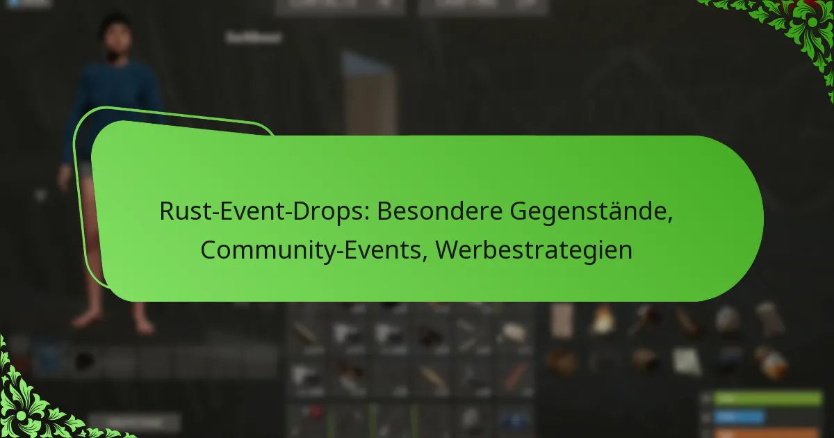 Rust-Event-Drops: Besondere Gegenstände, Community-Events, Werbestrategien