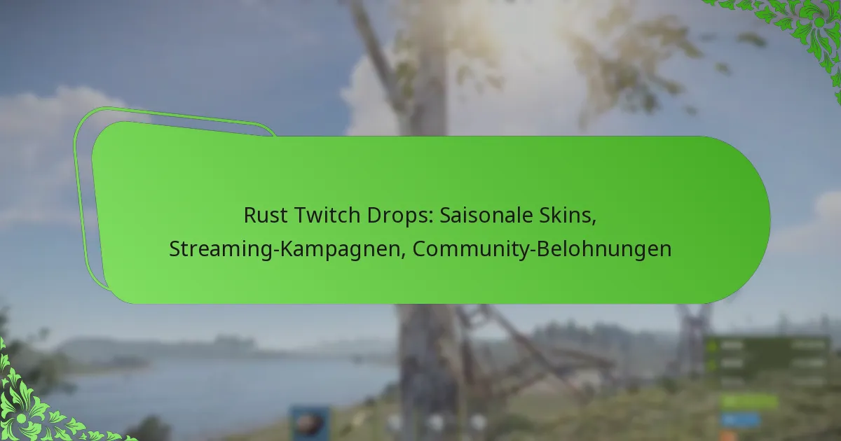 Rust Twitch Drops: Saisonale Skins, Streaming-Kampagnen, Community-Belohnungen