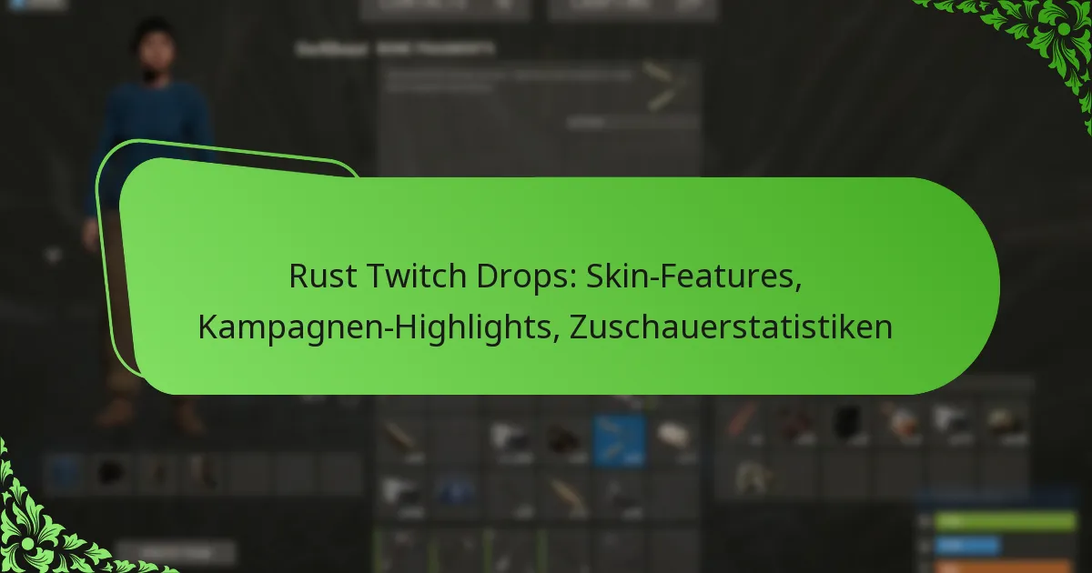 Rust Twitch Drops: Skin-Features, Kampagnen-Highlights, Zuschauerstatistiken
