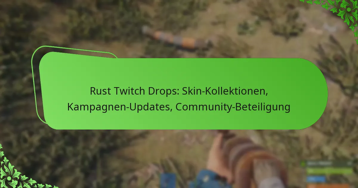 Rust Twitch Drops: Skin-Kollektionen, Kampagnen-Updates, Community-Beteiligung