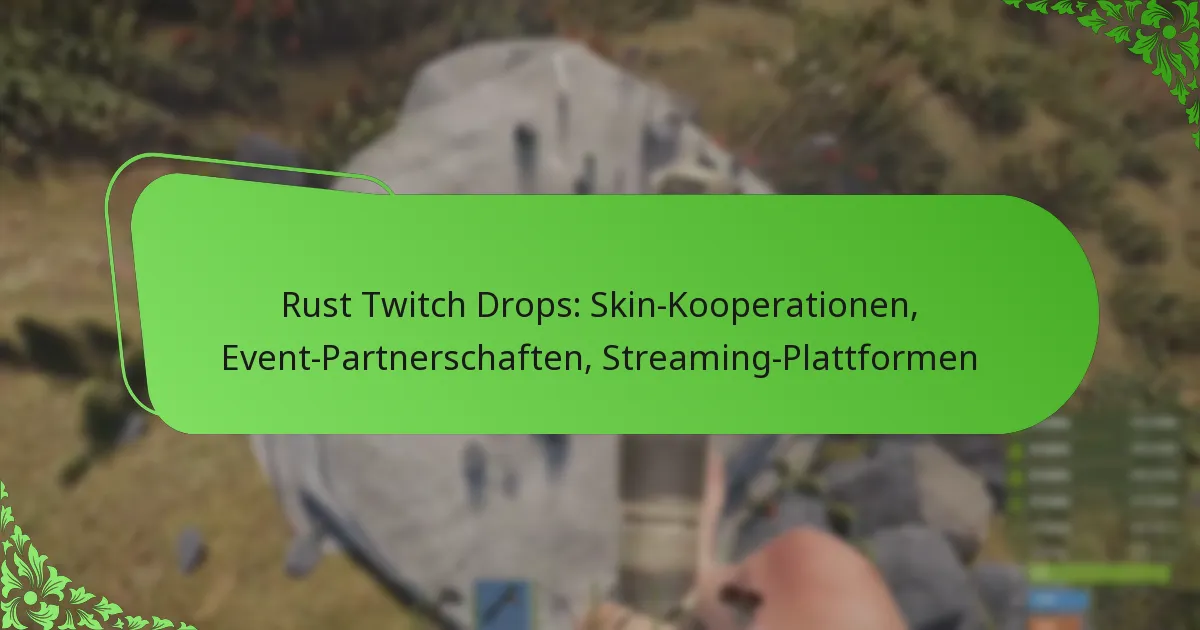 Rust Twitch Drops: Skin-Kooperationen, Event-Partnerschaften, Streaming-Plattformen