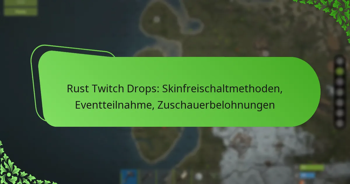 Rust Twitch Drops: Skinfreischaltmethoden, Eventteilnahme, Zuschauerbelohnungen