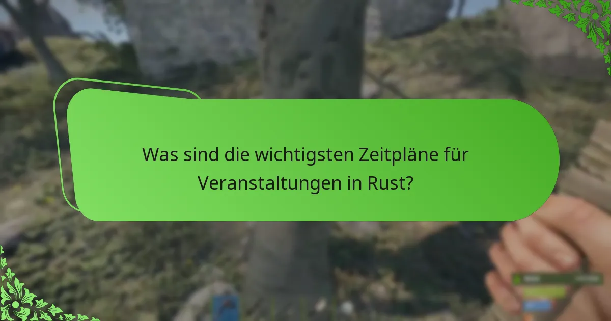 Welche Wohltätigkeitsinitiativen sind mit Rust-Veranstaltungen verbunden?